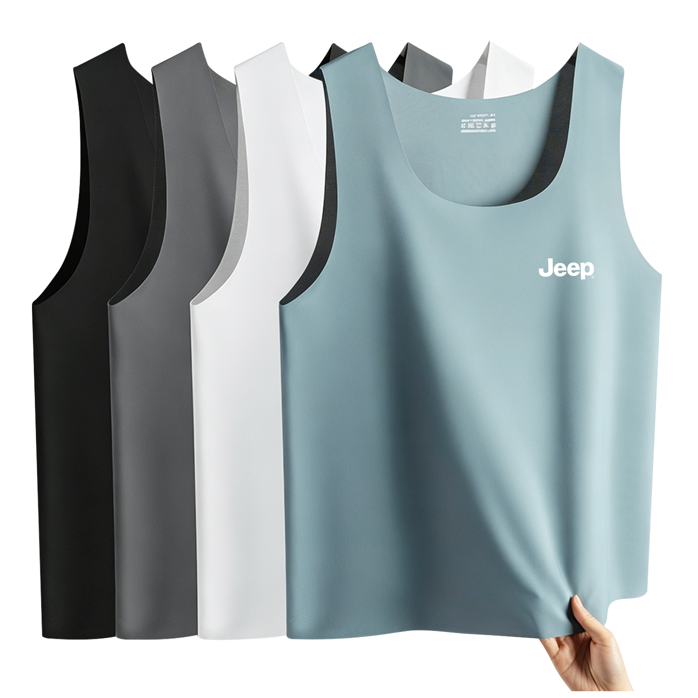 Jeep Ice Silk Sleeveless Quick-Dry Vest - Summer Breathable Athletic Top MK-J3088-JJ