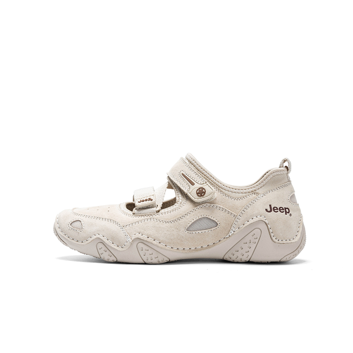(Women) Jeep Mary Jane Comfortable Platform Velcro Casual Low-Top Shoes PX241WAS882 Light Grey