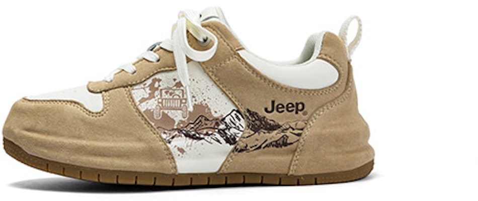 (W) Jeep Platform 中帮 "白色米色" PX233WAS693 Details for (W) Jeep Platform 中帮 "白色米色" PX233WAS693
