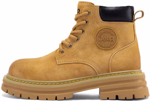 (Women) Jeep Retro Classic Yellow Boots, Outdoor Street Style, Non-Slip, Thick Sole. P234F08386 (Women) Jeep Retro Classic Yellow Boots, Outdoor Street Style, Non-Slip, Thick Sole. P234F08386