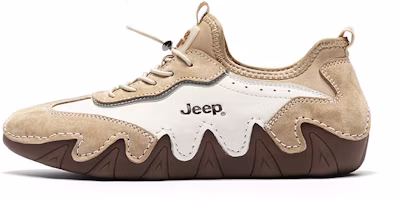 (Women) Jeep Retro Outdoor Slip-On Shoes Beige - Comfy, Lightweight, Shock-Absorbing. PX221WAS376 - White Sand Color (Women) Jeep Retro Outdoor Slip-On Shoes Beige - Comfy, Lightweight, Shock-Absorbing. PX221WAS376 - White Sand Color