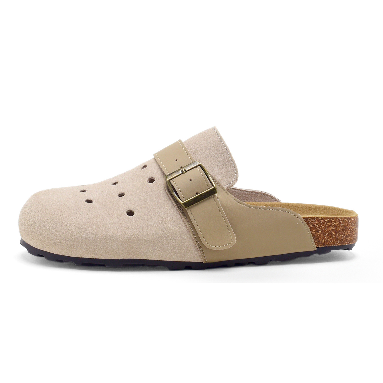 (Women) Jeep Slip-On Clog Mules Beige Casual Shoes F240WTX406-JG3-1