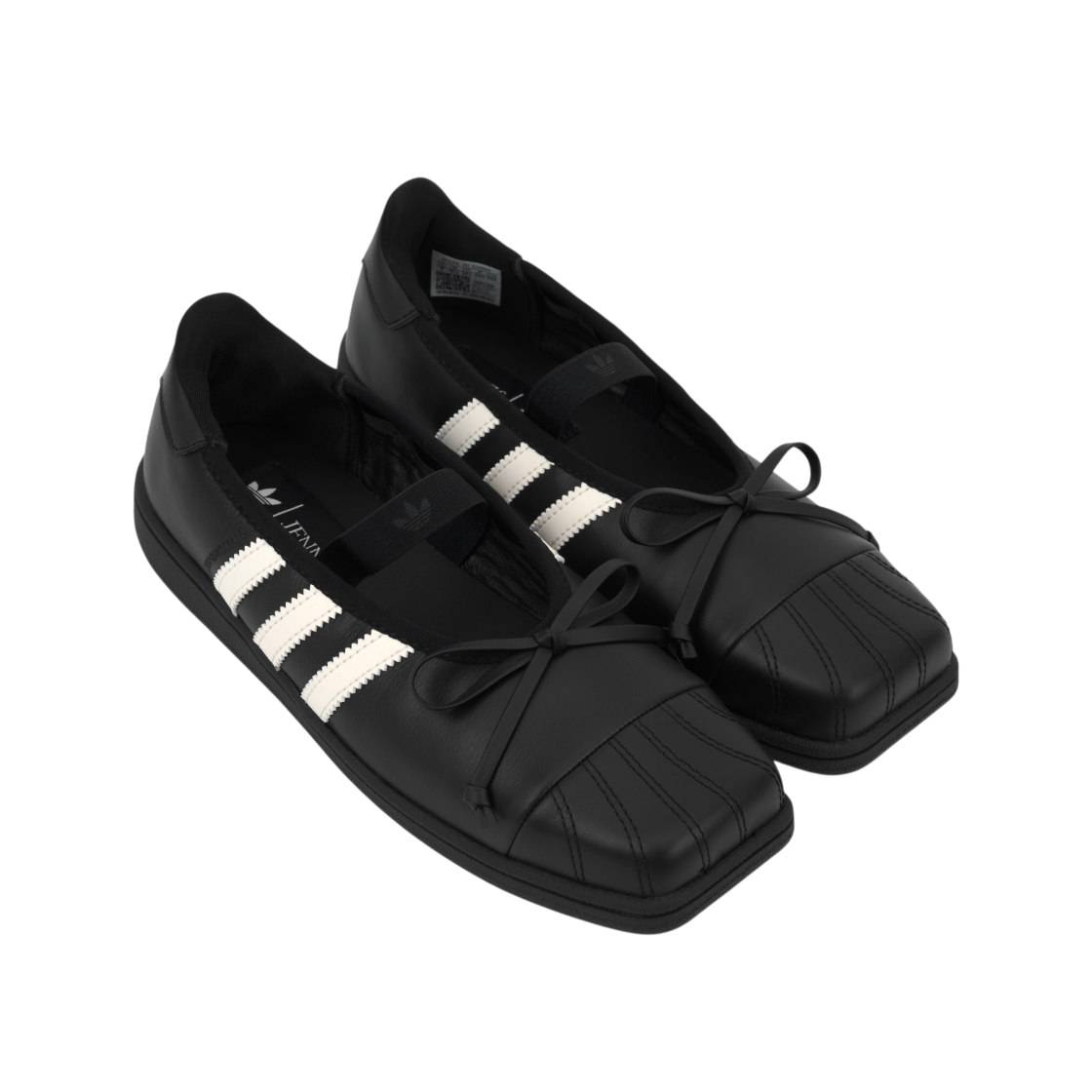 Shop (Women) JENNIE x adidas Superstar Square Ballet 'Core Black Off White' LB3787