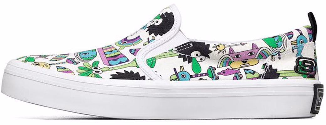 (W) Skechers Jeremyville x V Lites 多彩白色一脚蹬鞋 66666300-WMLT Buy (W) Skechers Jeremyville x V Lites 多彩白色一脚蹬鞋 66666300-WMLT