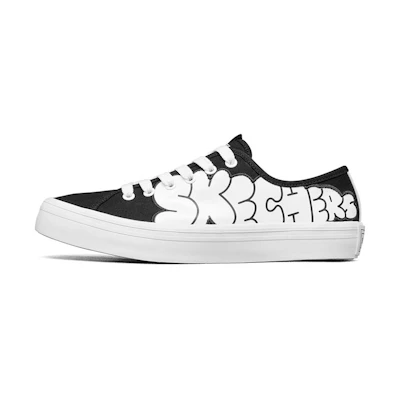 (W) Skechers Jeremyville V'Lites Low-Top Sneakers Black/ 'White'