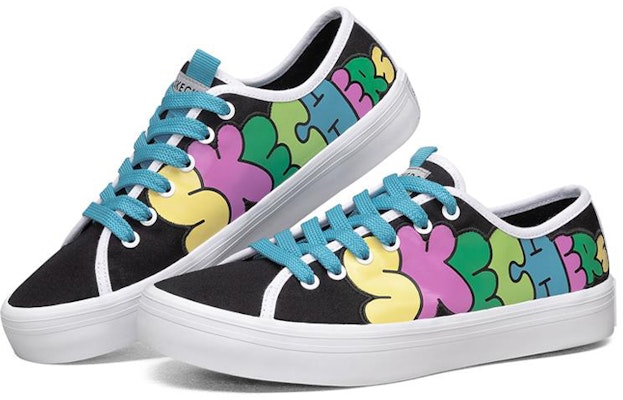 (Women) Skechers Jeremyville x V'Lites Low-Top Sneakers -color 'Multi' 66666301-BKMT Lookbook (Women) Skechers Jeremyville x V'Lites Low-Top Sneakers -color 'Multi' 66666301-BKMT