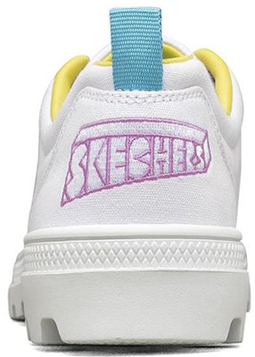 Jeremyville x Skechers Roadies 低幫帆布鞋 女款 白 Shop Jeremyville x Skechers Roadies 低幫帆布鞋 女款 白