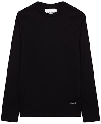 (W) 질 샌더 블랙 그래픽 프린트 긴팔 크루넥 티셔츠 J02GC0110-J20073-001 Buy (W) 질 샌더 블랙 그래픽 프린트 긴팔 크루넥 티셔츠 J02GC0110-J20073-001