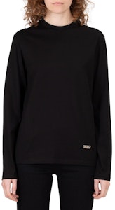 (W) 질 샌더 블랙 그래픽 프린트 긴팔 크루넥 티셔츠 J02GC0110-J20073-001 Lookbook (W) 질 샌더 블랙 그래픽 프린트 긴팔 크루넥 티셔츠 J02GC0110-J20073-001