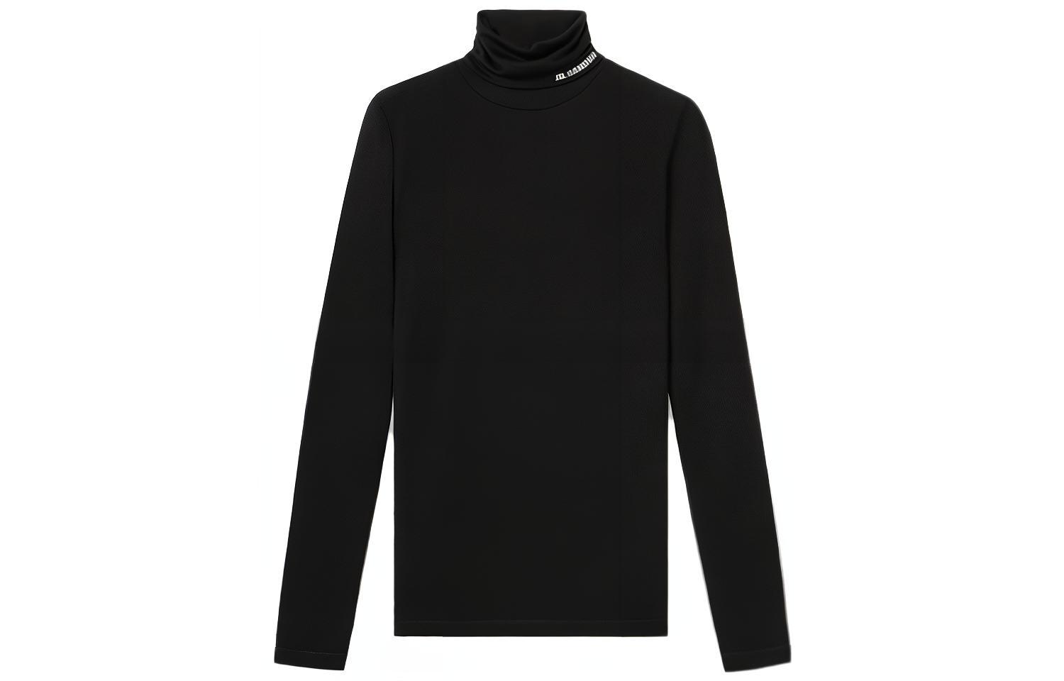 Order (W) Jil Sander 黑色高領長袖Logo T恤 FW23. J40GC0020J70021-BLACK