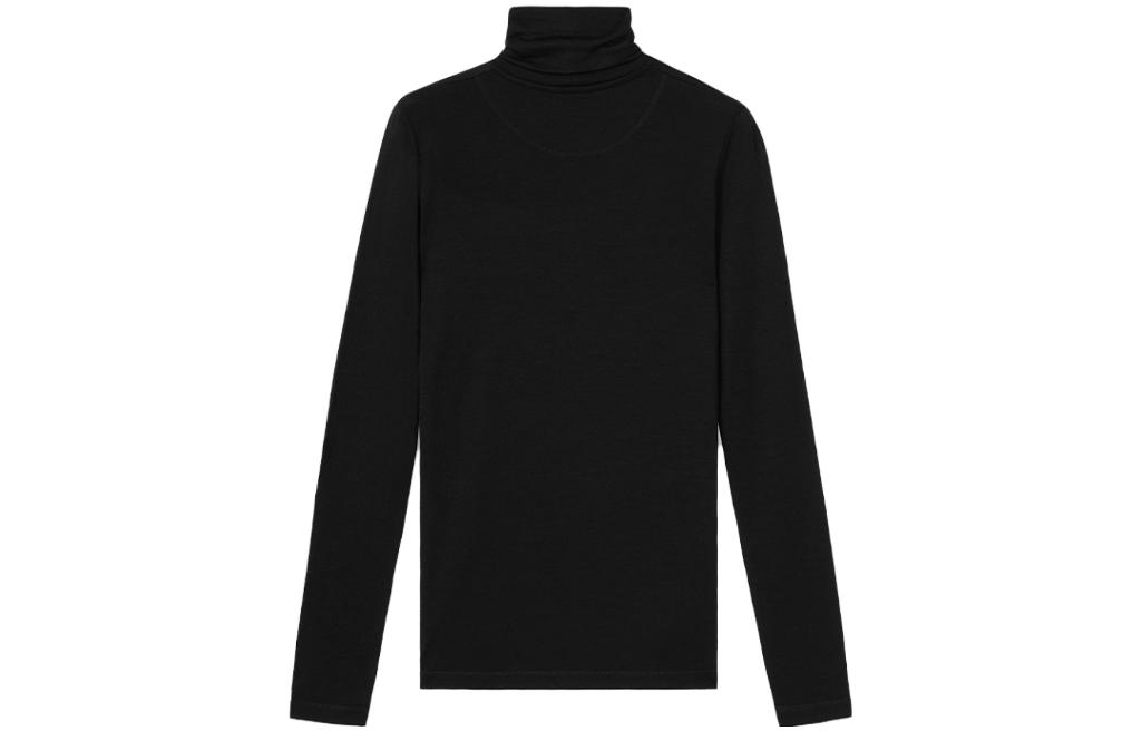 Lookbook (W) Jil Sander 黑色高領長袖Logo T恤 FW23. J40GC0020J70021-BLACK