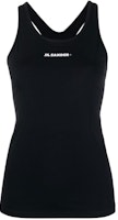 (Women) JIL SANDER Black Logo Print Slim Fit Tank Top. J40NC0001J20031001 (Women) JIL SANDER Black Logo Print Slim Fit Tank Top. J40NC0001J20031001