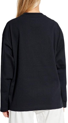 (Women) Jil Sander Black Oversized Letter Logo Long Sleeve Crewneck T-Shirt J03GC0136J20243-001 Details for (Women) Jil Sander Black Oversized Letter Logo Long Sleeve Crewneck T-Shirt J03GC0136J20243-001