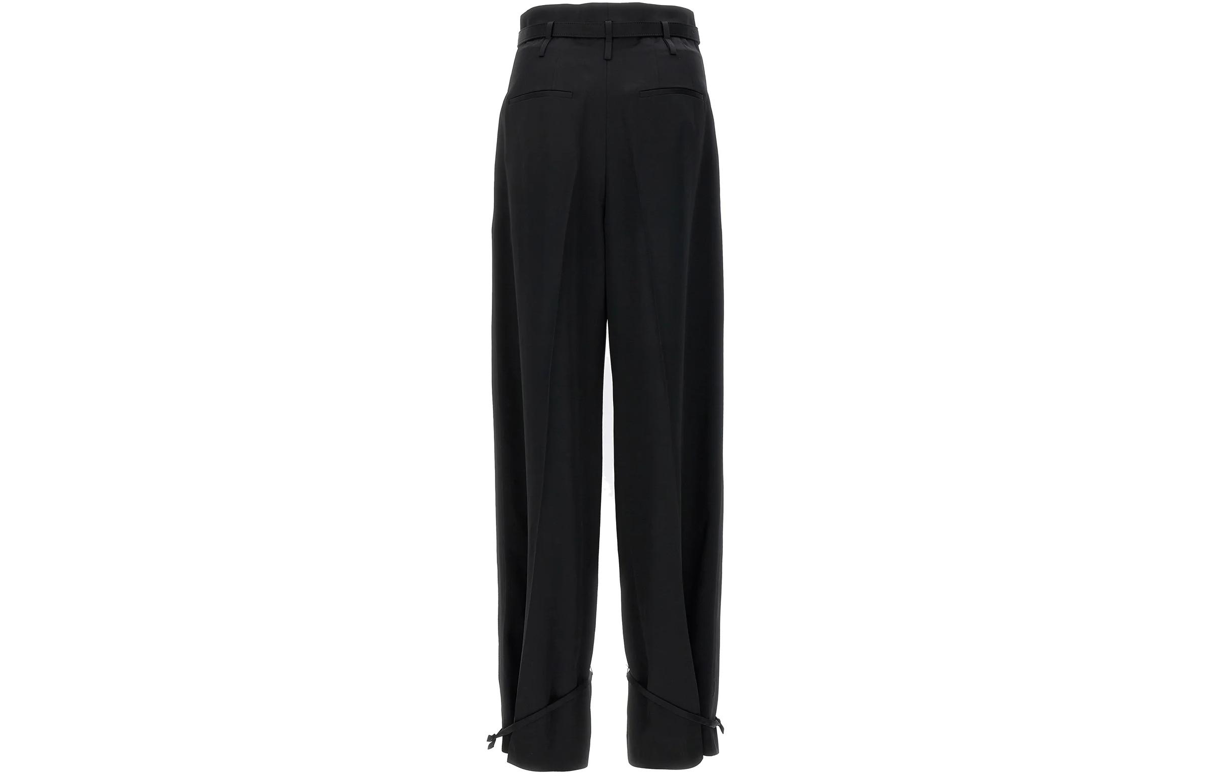 Lookbook (Women) JIL SANDER  Black Solid High-Waisted Tailored Trousers J02KA0214-J76018-001