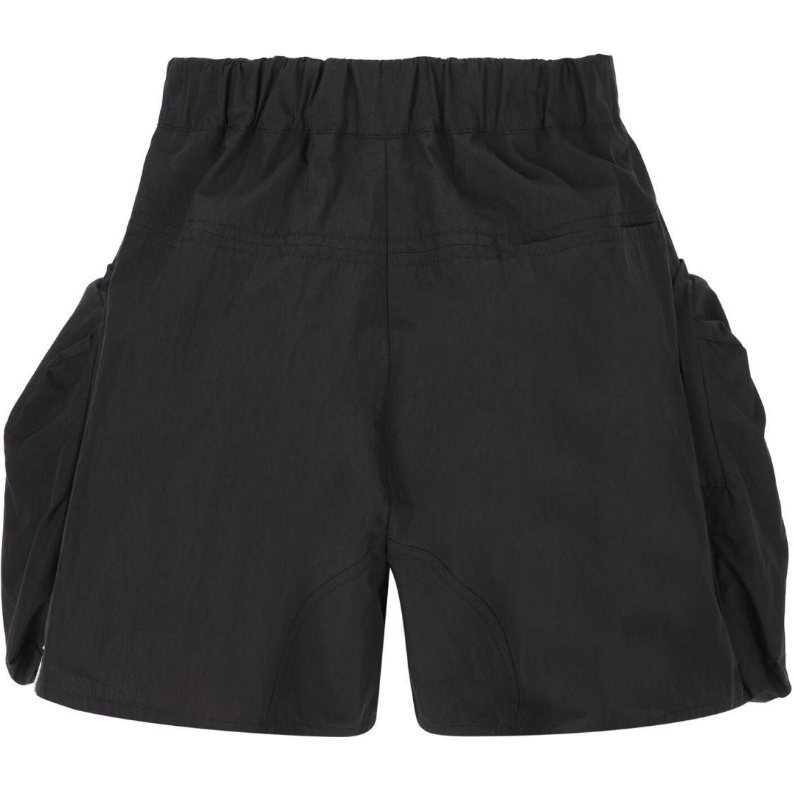 Lookbook (Women) Jil Sander  Black Solid Zipper Loose-Fit Casual Shorts. J40KA0166-J45215-001