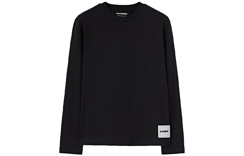 (Women) JIL SANDER  Classic Black Long Sleeve T-Shirt 3-Pack. J40GC0002_J45048