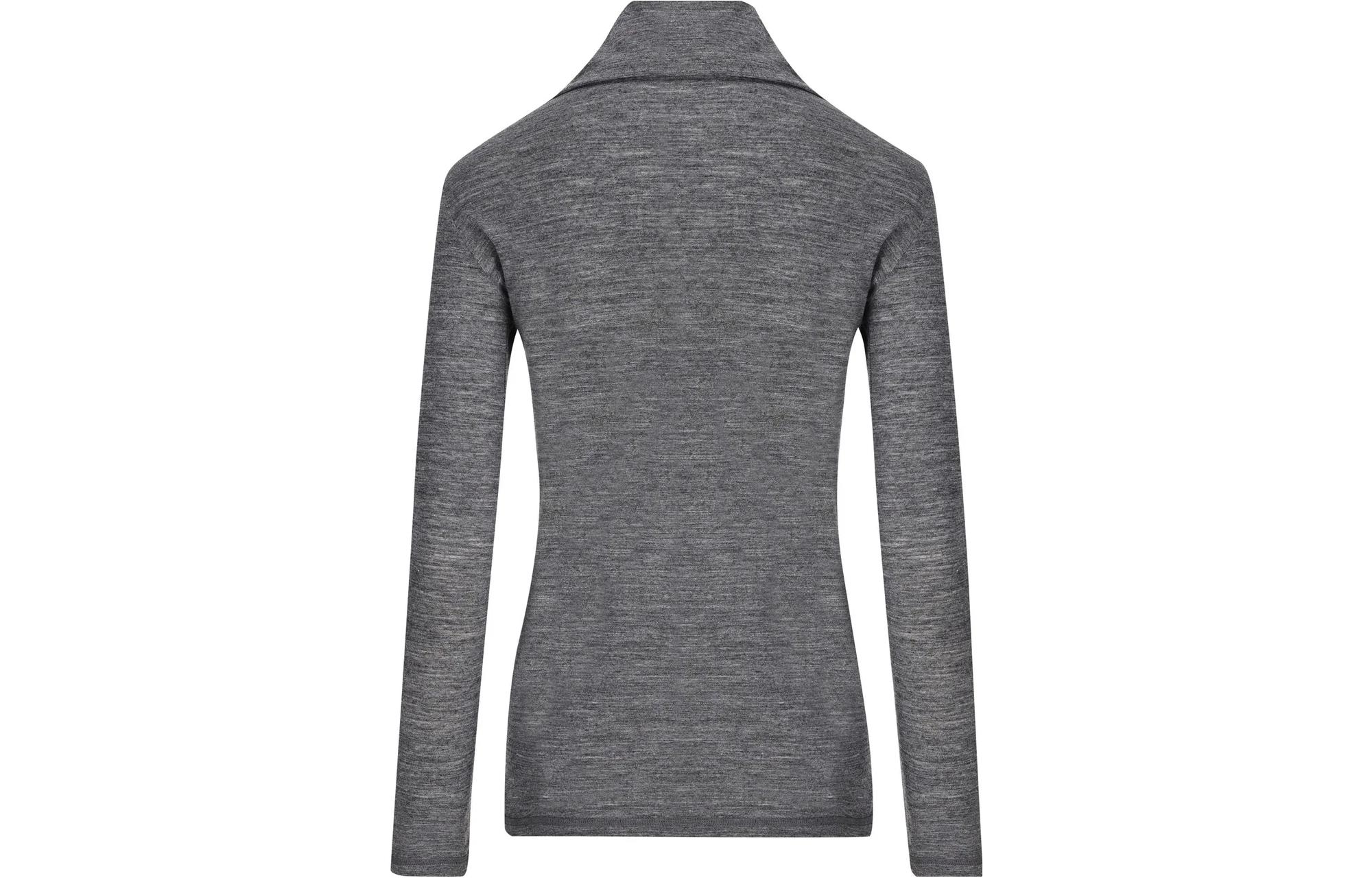 Lookbook (W) JIL SANDER 灰色高領拉鍊針織毛衣. J40GC0021J70021028