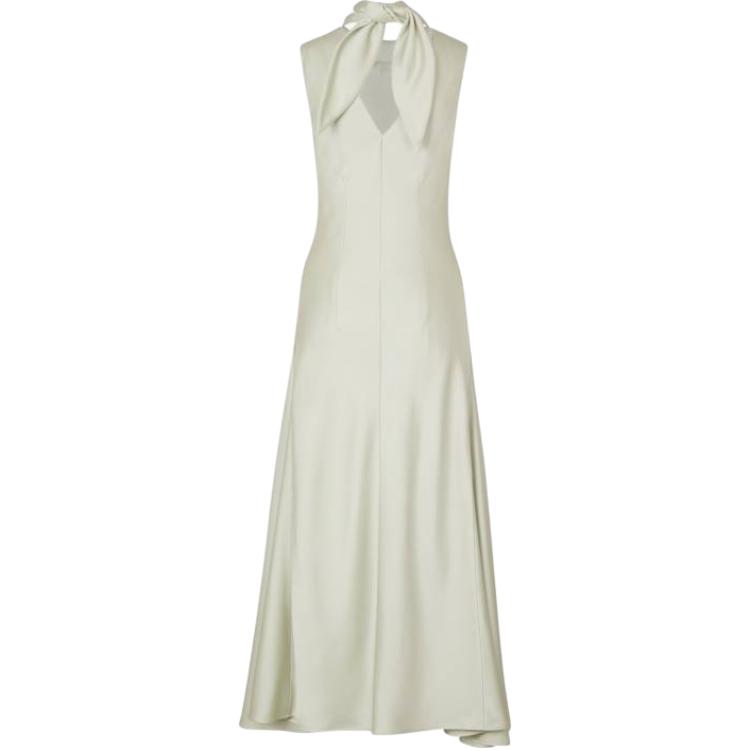Lookbook (Women) Jil Sander  Halterneck Sleeveless Maxi Dress Light Blue J01CT0218-J76018-338