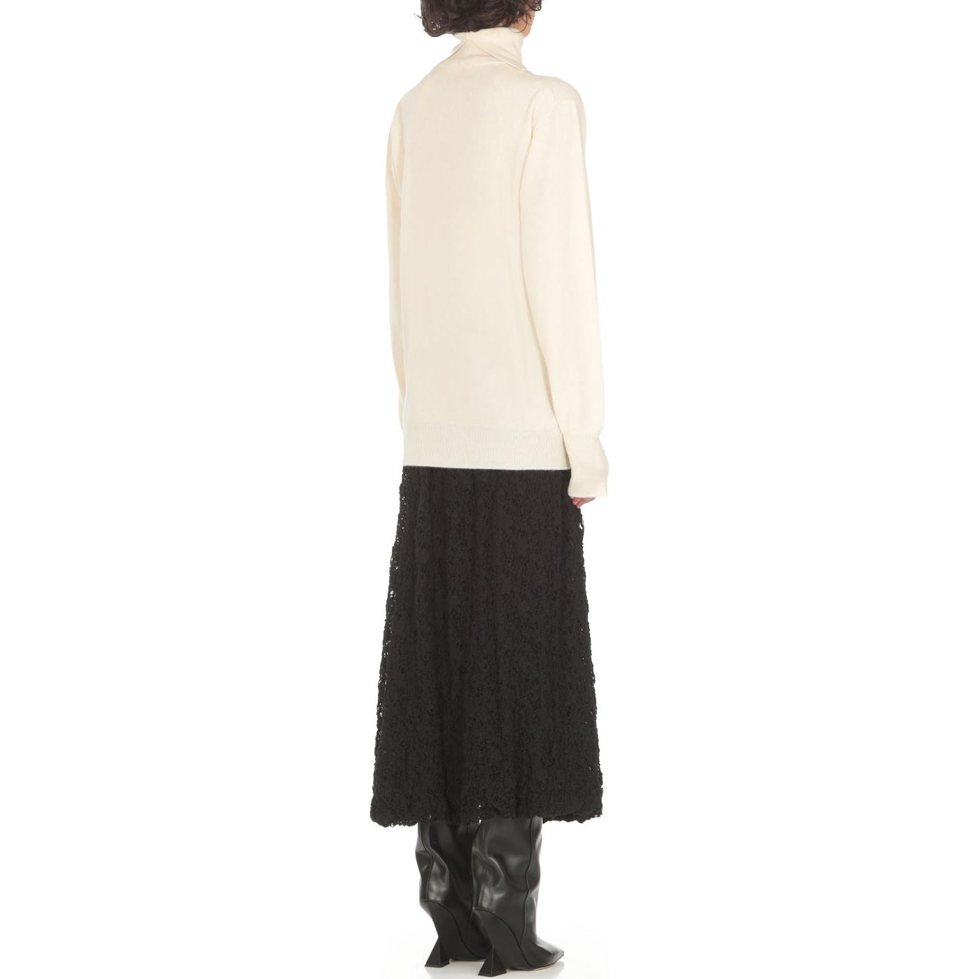(Women) JIL SANDER  Ivory Solid Turtleneck Long Sleeve Sweater J02GP0015J13201107 圖 4