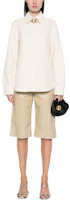 Lookbook (W) JIL SANDER 長袖米色純色扣襯衫 J04DL0003J45225-BEGIE