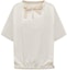 Order (W) 吉尔·桑德 纯色系带圆领短袖T恤 白色 J40GU0111-J20148-100