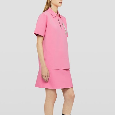 (Women) Jil Sander Slim Fit Pink Zipper Casual Skirt. J02MA0204J19155956 Purchase (Women) Jil Sander Slim Fit Pink Zipper Casual Skirt. J02MA0204J19155956