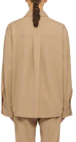 Shop (W) JIL SANDER 素色長袖襯衫 卡其色 J02DL019-3J40002-219