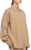 Purchase (W) JIL SANDER 素色長袖襯衫 卡其色 J02DL019-3J40002-219