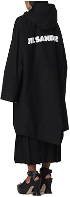 (W) JIL SANDER 寬鬆連帽抽繩大衣 搭配品牌標誌印花外套 J04AH0002J45046-001 Order (W) JIL SANDER 寬鬆連帽抽繩大衣 搭配品牌標誌印花外套 J04AH0002J45046-001