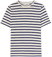 (Women) JIL SANDER Striped Crewneck Short Sleeve T-Shirt Off-White. J40GC0111J-46497-124 (Women) JIL SANDER Striped Crewneck Short Sleeve T-Shirt Off-White. J40GC0111J-46497-124