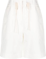 (Women) JIL SANDER White Logo Drawstring Waist Casual Shorts. J40KA0121J45039-WHITE (Women) JIL SANDER White Logo Drawstring Waist Casual Shorts. J40KA0121J45039-WHITE