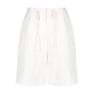 (Women) JIL SANDER White Logo Drawstring Waist Casual Shorts. J40KA0121J45039-WHITE