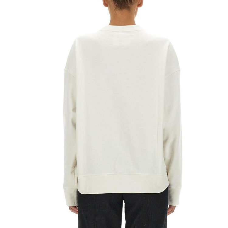 Details for (Women) JIL SANDER  White Logo Print Loose Fit Long Sleeve Pullover Sweatshirt J40GU0001J45050102