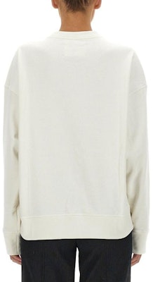 (Women) JIL SANDER White Logo Print Loose Fit Long Sleeve Pullover Sweatshirt J40GU0001J45050102 Details for (Women) JIL SANDER White Logo Print Loose Fit Long Sleeve Pullover Sweatshirt J40GU0001J45050102