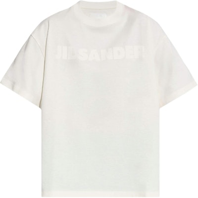 (W) ジルサンダー ホワイト ロゴプリント入り半袖クルーネックTシャツ J03GC0137J20243-WHITE Order (W) ジルサンダー ホワイト ロゴプリント入り半袖クルーネックTシャツ J03GC0137J20243-WHITE