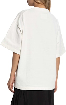 (W) ジルサンダー ホワイト ロゴプリント入り半袖クルーネックTシャツ J03GC0137J20243-WHITE Shop (W) ジルサンダー ホワイト ロゴプリント入り半袖クルーネックTシャツ J03GC0137J20243-WHITE