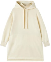 (Women) Jil Sander Beige Pullover Hoodie with Drawstring and Long Sleeves J40GU0106-J20080-104 (Women) Jil Sander Beige Pullover Hoodie with Drawstring and Long Sleeves J40GU0106-J20080-104