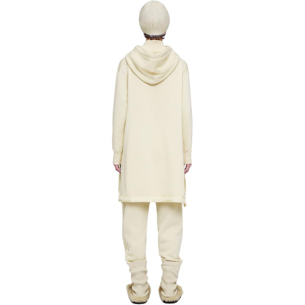 Purchase (Women) Jil Sander Beige Pullover Hoodie with Drawstring and Long Sleeves J40GU0106-J20080-104