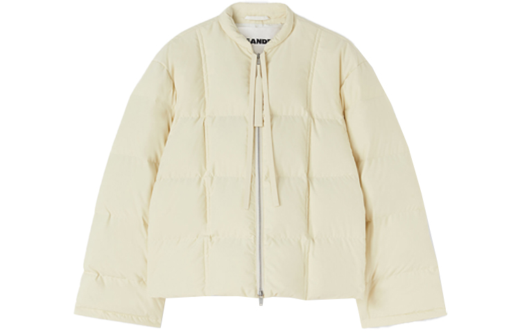 (Women) Jil Sander FW21 Down Jacket Zip-Up Crewneck Off-White JPPU440094-WU461200A-279