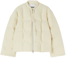 (Women) Jil Sander FW21 Down Jacket Zip-Up Crewneck Off-White JPPU440094-WU461200A-279 (Women) Jil Sander FW21 Down Jacket Zip-Up Crewneck Off-White JPPU440094-WU461200A-279