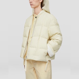 (W) 질샌더 FW21 다운 재킷 집업 크루넥 오프 화이트 JPPU440094-WU461200A-279 Details for (W) 질샌더 FW21 다운 재킷 집업 크루넥 오프 화이트 JPPU440094-WU461200A-279