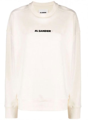 (W) Jil Sander 2021秋冬白色标志印花卫衣. JPPT707513-WT248608-102 Buy (W) Jil Sander 2021秋冬白色标志印花卫衣. JPPT707513-WT248608-102