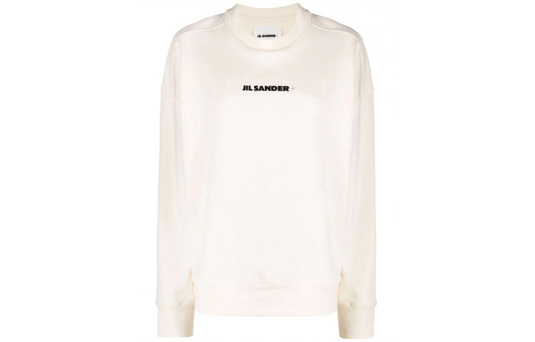 Order (W) Jil Sander 2021秋冬白色标志印花卫衣. JPPT707513-WT248608-102