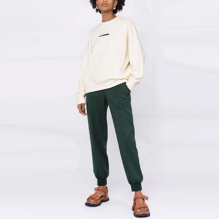 Lookbook (W) Jil Sander 2021秋冬白色标志印花卫衣. JPPT707513-WT248608-102