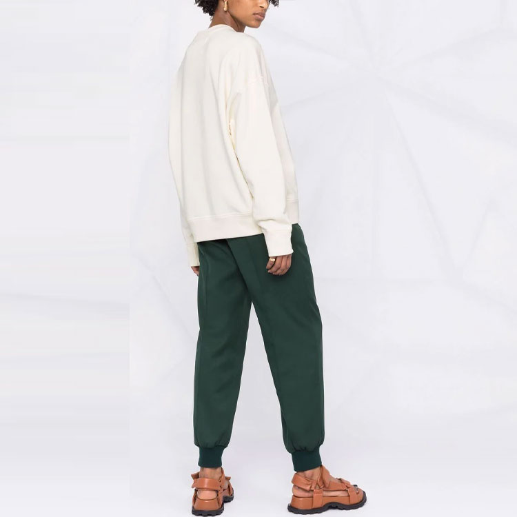 Shop (W) Jil Sander 2021秋冬白色标志印花卫衣. JPPT707513-WT248608-102