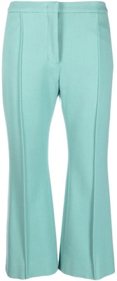 (Women) JIL SANDER FW22 Green Cropped Mid-Rise Casual Pants J02KA0014-J70011-447 Buy (Women) JIL SANDER FW22 Green Cropped Mid-Rise Casual Pants J02KA0014-J70011-447