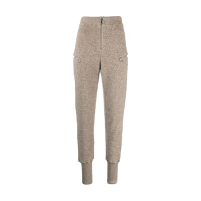 (Women) Jil Sander FW22 Solid Knit Zip Track Pants Off-White J40KA0026J40025261
