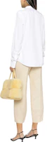 Shop (W) Jil Sander FW22 白色極簡長袖扣襟襯衫 J05DL0001-J45001-100