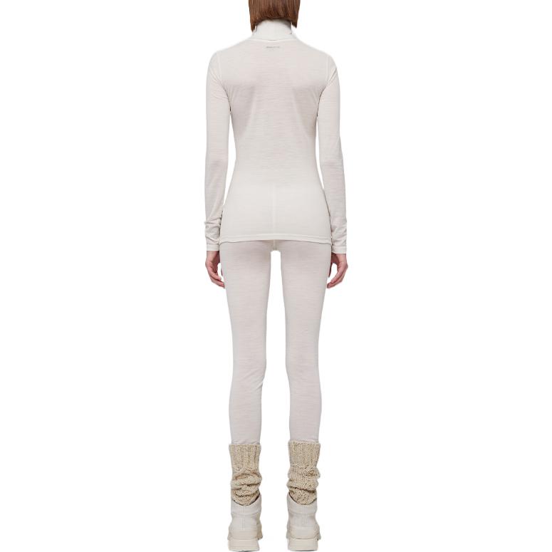 Shop (W) 질 샌더 FW22 솔리드 로고 프린트 레깅스 여성 오프화이트. J40KA0029-J70021-102