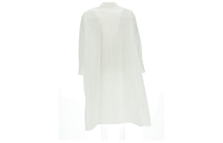 Lookbook (Women) JIL SANDER FW22 White Single-Breasted Loose Fit Long Sleeve Shirt for Women J05DL0007J45001100